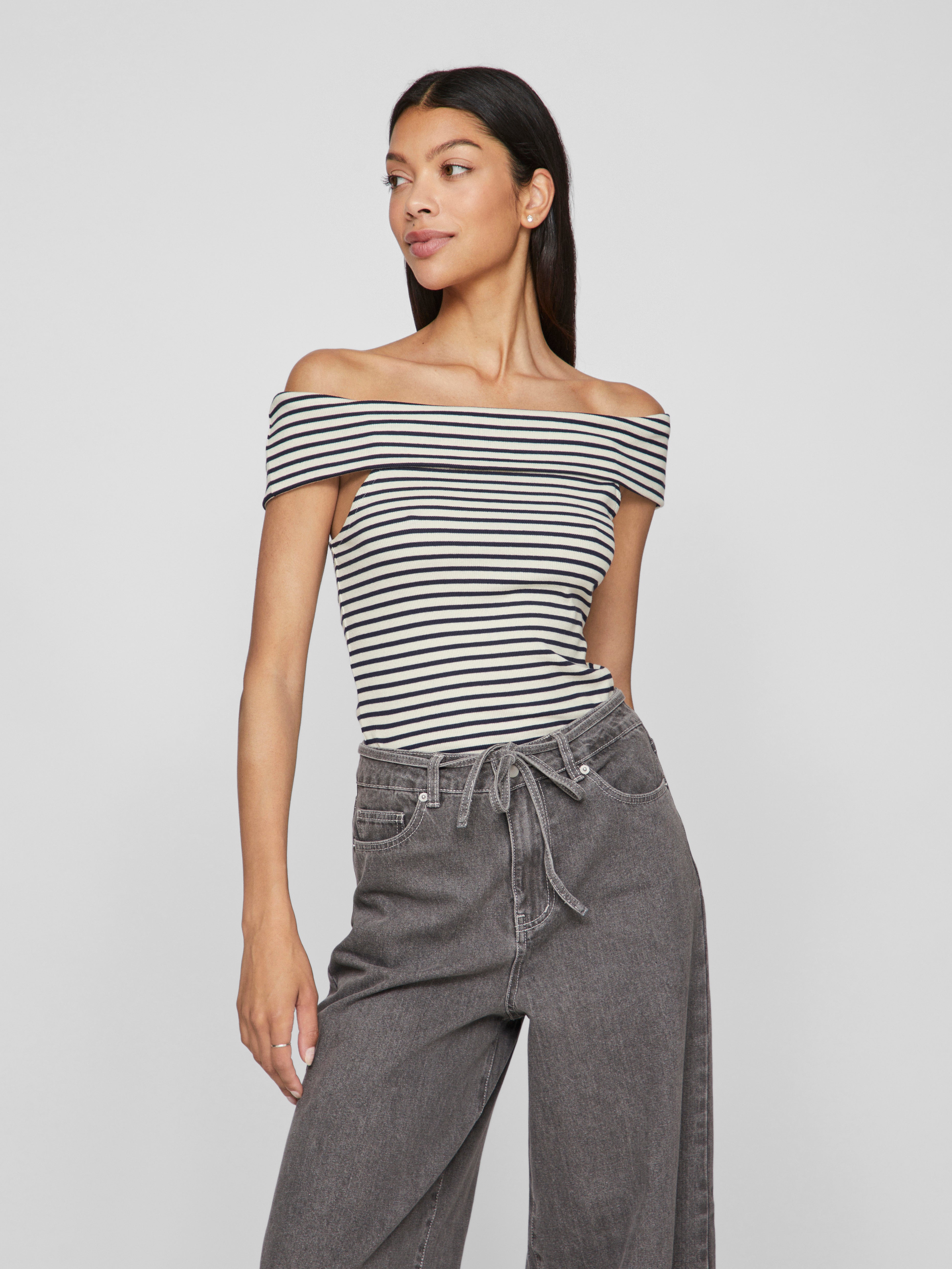 Visalja off-shoulder top - Cloud Dancer